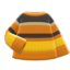 Colorful Striped Sweater (Orange, Yellow & Black) NH Icon.png