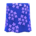 Embroidered floral skirt's Blue variant