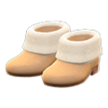 Faux-Fur Ankle Booties (Beige) NH Storage Icon.png
