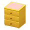 Simple Small Dresser (Yellow - Pink) NH Icon.png