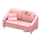 Sloppy Sofa (Pink - Pink) NH Icon.png