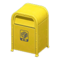 Steel Trash Can (Yellow - Newspapers & Magazines) NH Icon.png