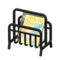 Tubular Magazine Rack (Black - Comic Magazine) NH Icon.png