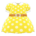Belted Dotted Dress's Yellow variant