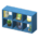 Open wooden shelves's Blue variant