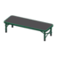 Outdoor Bench (Green - Black)