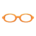 Oval Glasses's Orange variant