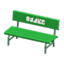 plastic bench