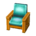 Ranch armchair's Natural variant