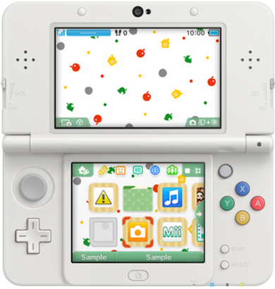 3DS Theme - Animal Crossing New Leaf - Colorful Pattern.png