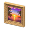 Fancy Frame (Light Brown - Landscape Acrylic Painting) NH Icon.png