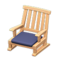 Artful Chair (Light Wood - Dark Blue) NH Icon.png