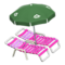 Beach Chairs with Parasol (Pink - Green) NH Icon.png