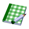 green plaid pad