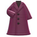 Long Pleather Coat (Purple) NH Icon.png