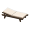 Poolside Bed (Dark Brown - White) NH Icon.png