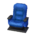Theater seat's Blue variant