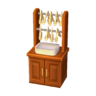 Tong-and-tray stand