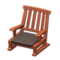 Artful Chair (Cherry Wood - Black) NH Icon.png