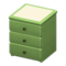Simple Small Dresser (Green - White) NH Icon.png