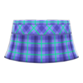 Checkered School Skirt (Blue) NH Icon.png