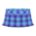 Checkered school skirt's Blue variant