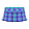 Checkered School Skirt (Blue) NH Icon.png