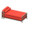 Cool Bed (Silver - Red) NH Icon.png