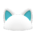Flashy pointy-ear animal hat's White variant