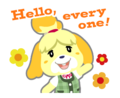 Isabelle Hello LINE Animated Sticker.png