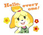 Isabelle Hello LINE Animated Sticker.png
