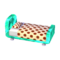 Polka-Dot Bed (Emerald - Cola Brown) NL Model.png