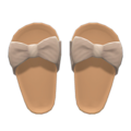 Ribbon Sandals (Beige) NH Icon.png