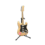 Rock Guitar (Natural Wood - Cute Logo)