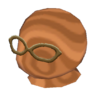 brown glasses