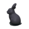 Bunny Garden Decoration (Black) NH Icon.png