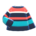 Colorful striped sweater's Navy, light blue & pink variant