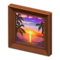Fancy Frame (Brown - Landscape Acrylic Painting) NH Icon.png