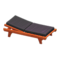 Poolside Bed (Brown - Black) NH Icon.png