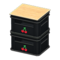 Stacked Bottle Crates (Black - Cherry) NH Icon.png