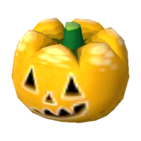 Yellow-pumpkin head