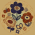 The Sepia Floral Design pattern for the Decorative Plate.