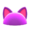 Flashy Pointy-Ear Animal Hat (Purple) NH Icon.png