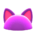 Flashy pointy-ear animal hat's Purple variant