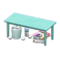 Sloppy Table (Light Blue - Weekly News) NH Icon.png