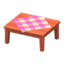 Wooden Table (Cherry Wood - Pink)