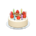 Birthday cake's Whipped-cream topping variant