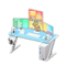 Gaming Desk (Light Blue - Rhythm Game) NH Icon.png