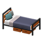 Ironwood Bed (Teak - Navy) NH Icon.png