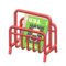 Tubular Magazine Rack (Red - Design Magazine) NH Icon.png